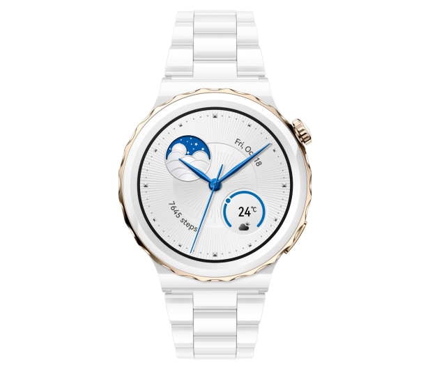 Huawei Watch GT 3 Pro Elegant 43mm biało-złoty - 1041183 - zdjęcie 3
